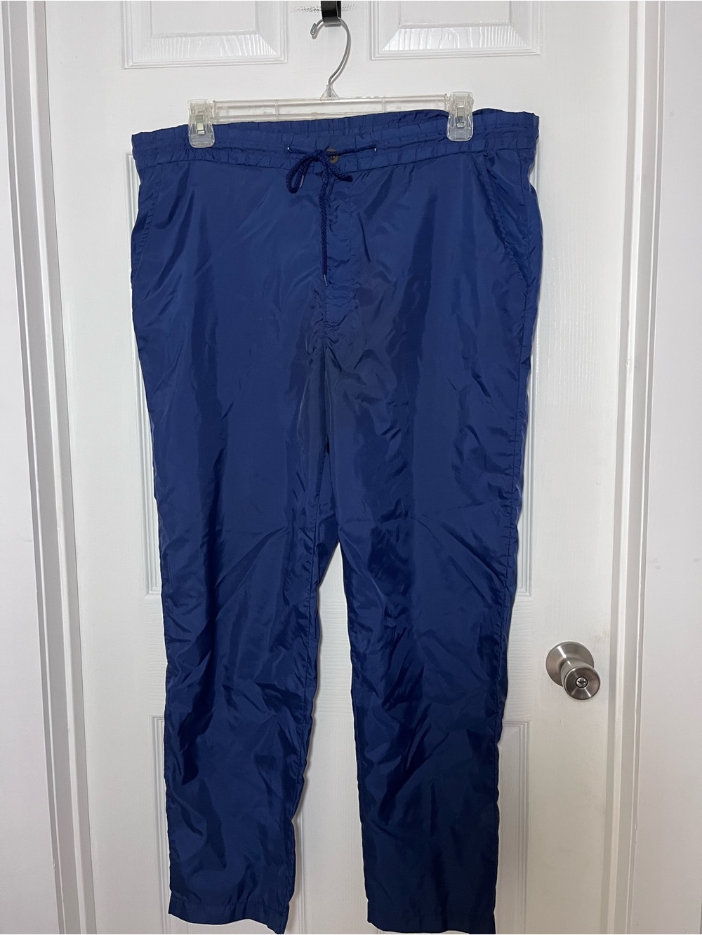 Pierre Cardin 90’s Navy Nylon Pants with Drawstring Waist
